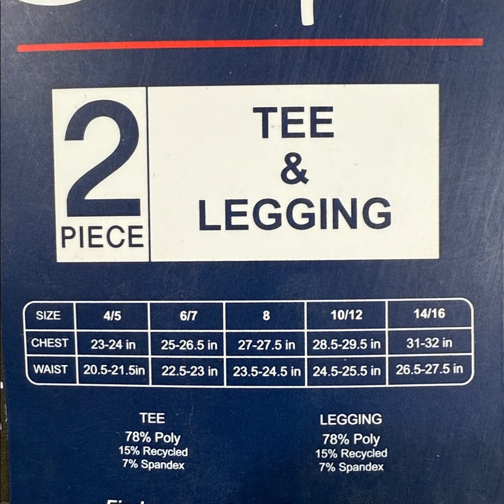 NWT CHAMPION Tee and Legging Set for Girls - Picture 2 of 2